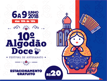 Tablet Screenshot of festivalalgodaodoce.com.br